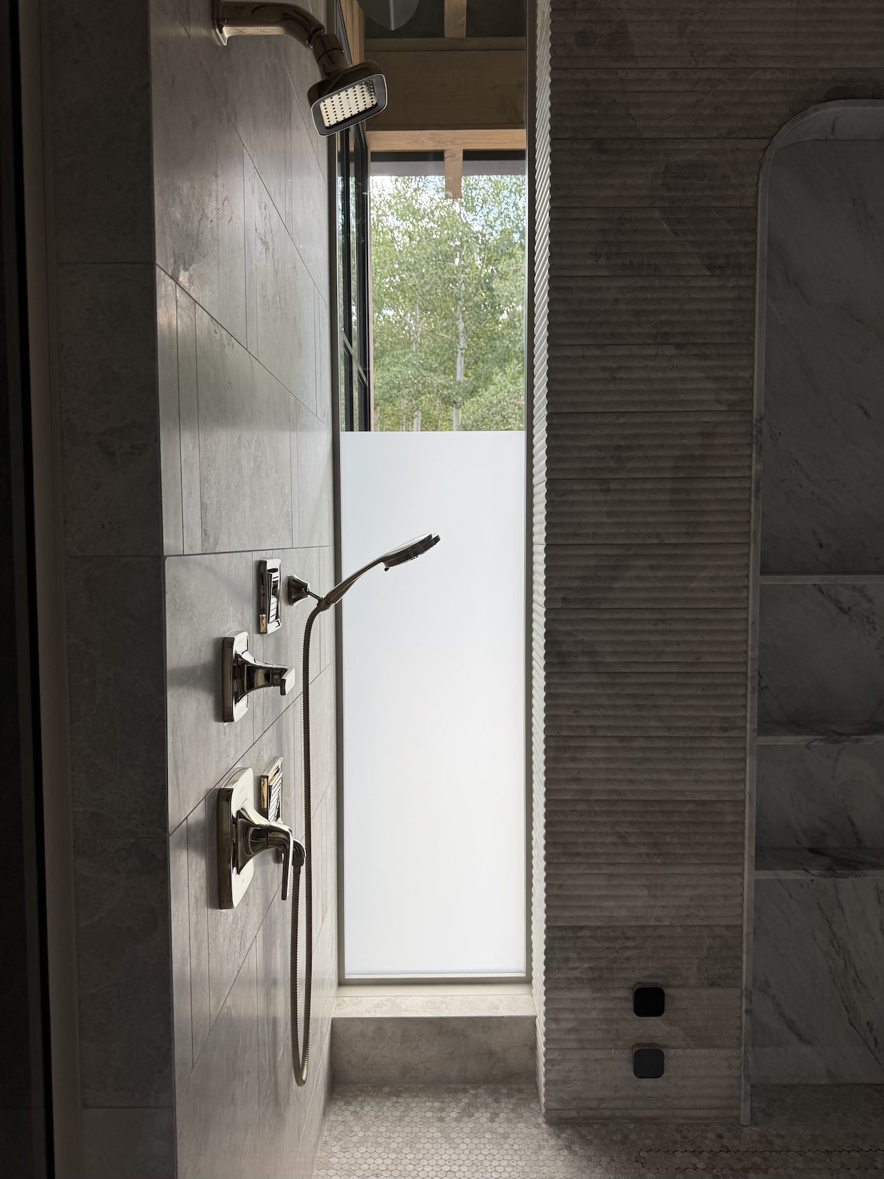 house with window tinting