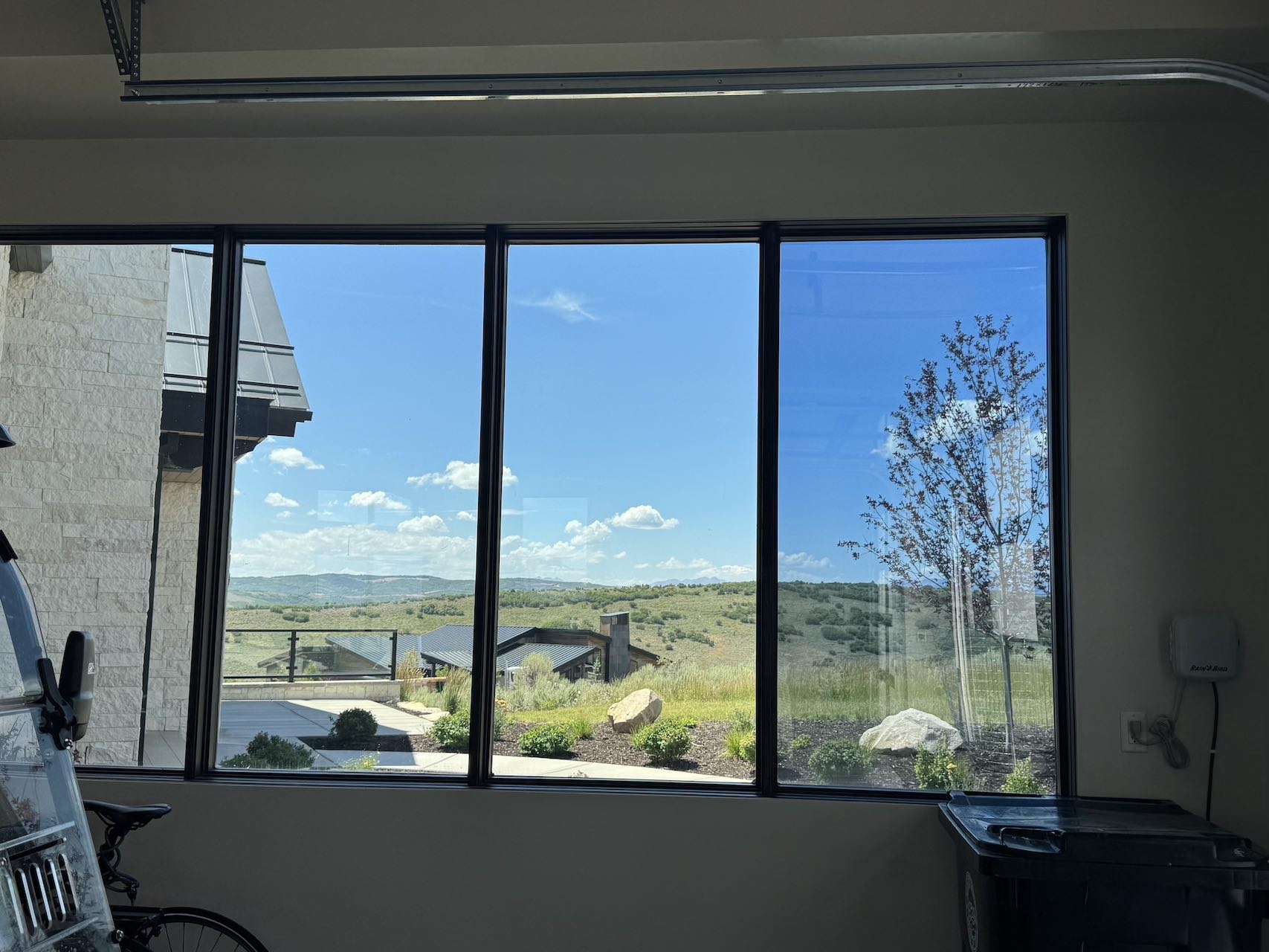 house with window tinting