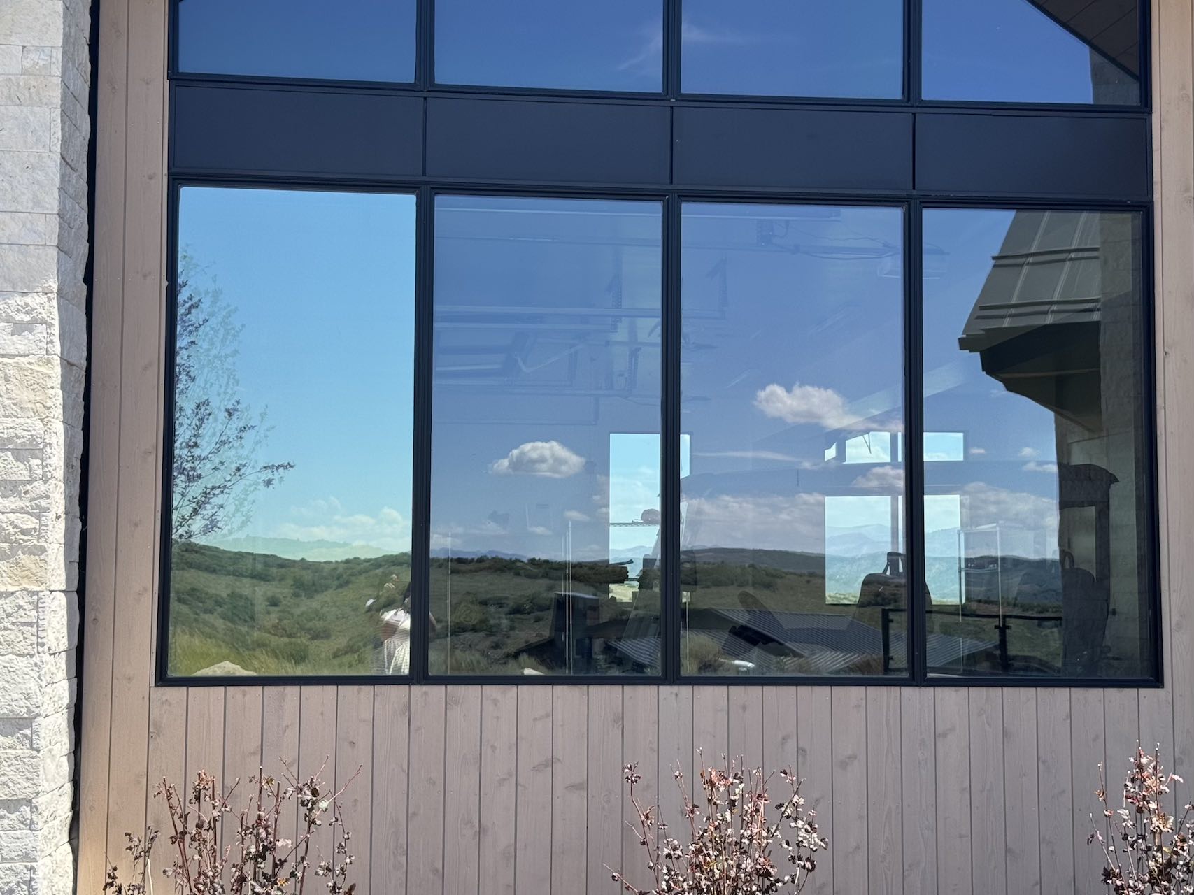 house with window tinting