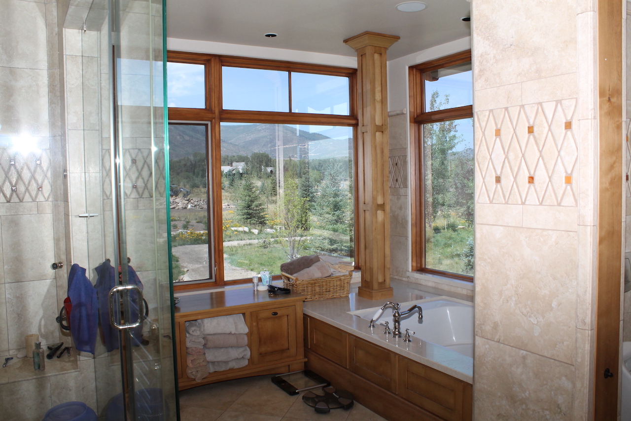 house with window tinting