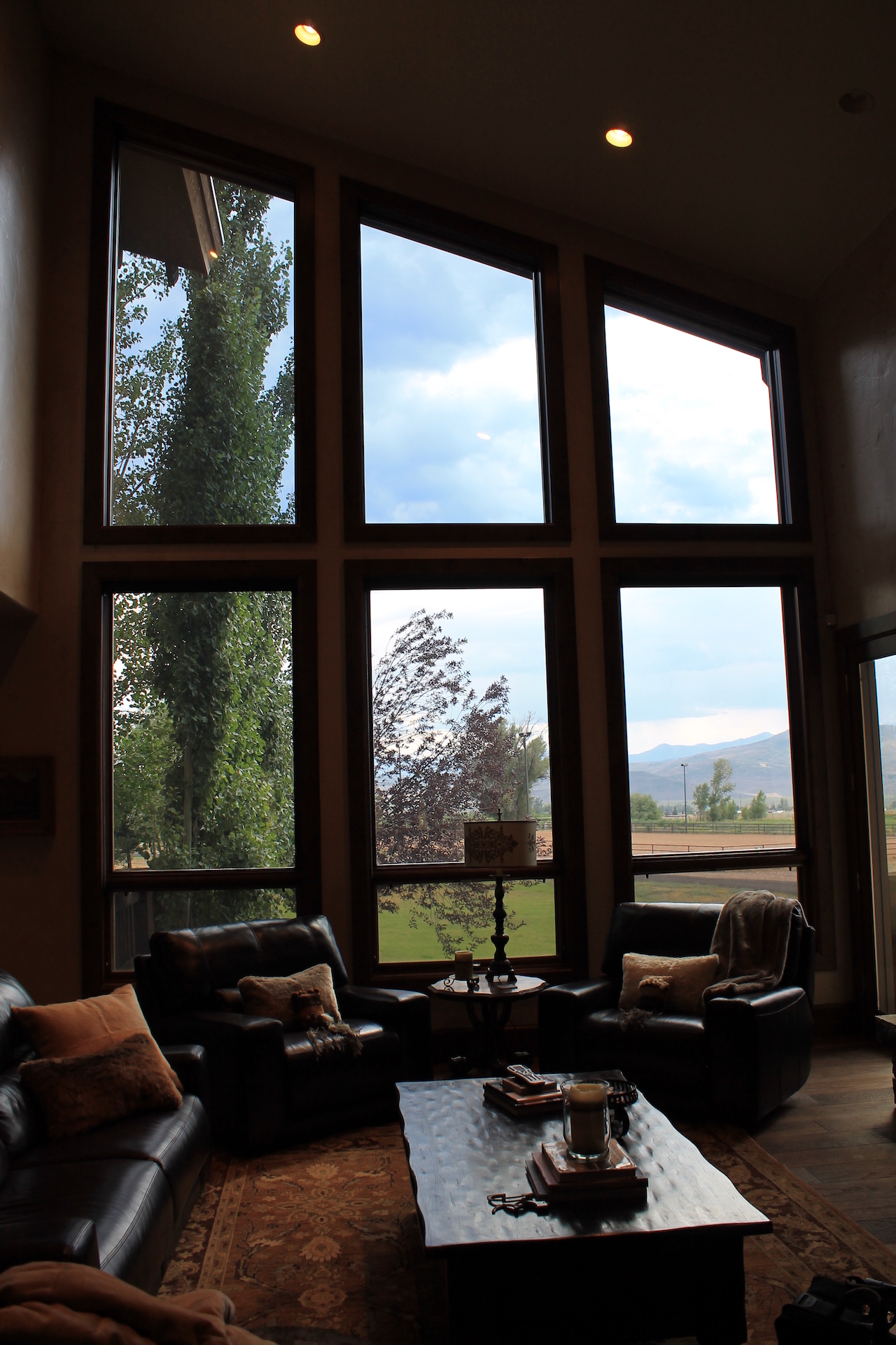 house with window tinting