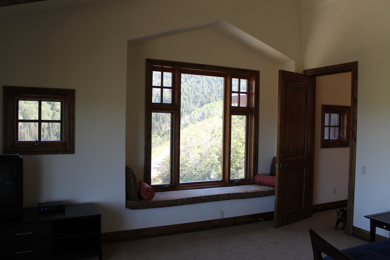 house with window tinting