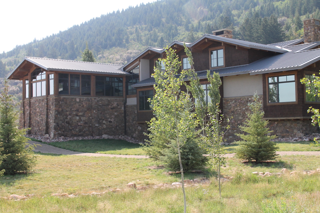 house with window tinting